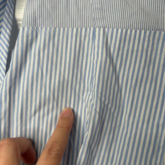 TOME Blue White Striped Halter Tie Sleeveless Dress Women's Size 6 - Picture 9 of 10